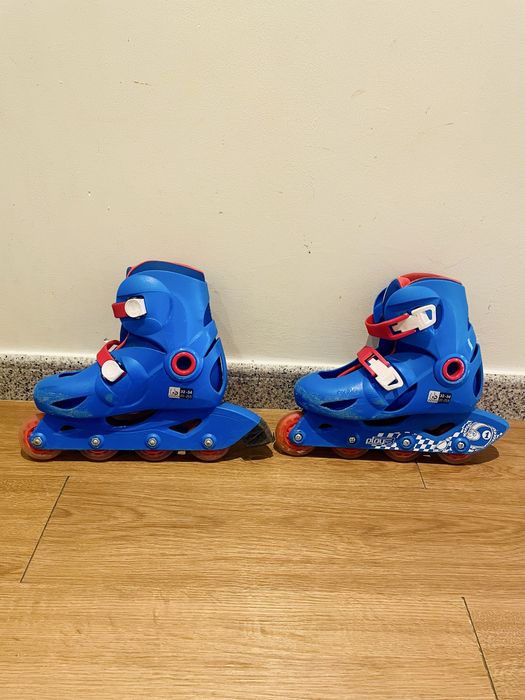 Patins em Linha Criança (32-34) Decathlon + Capacete
