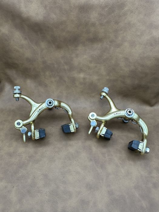 Retro hamulce szosowe Galli Gold komplet złote