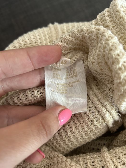 Beżowy kremowy żakiet Escada rozmiar XL/42