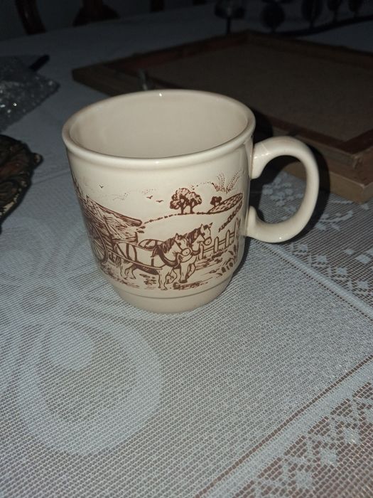 Caneca de cerâmica vintage Kiln Craft Staffordshire