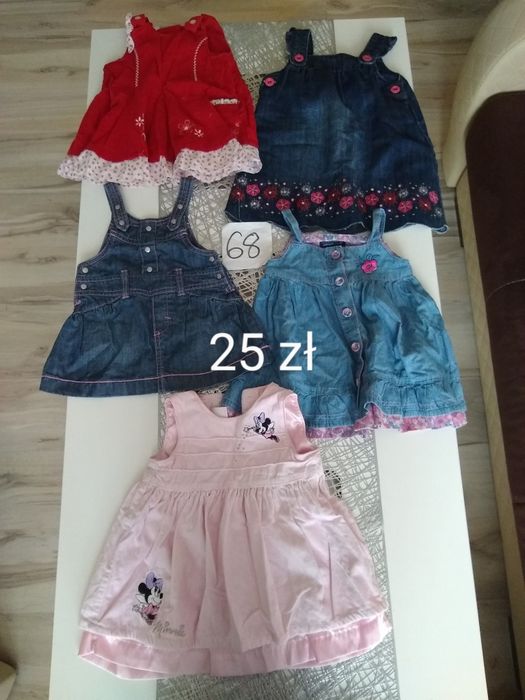 Paka ubranek dla dziewczynki rozmiar 68