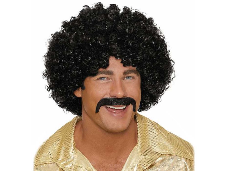 Peruka Afro Czarna Kręcona Włosy Karnawał Halloween Party
