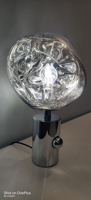 Candeeiro  prateado novo