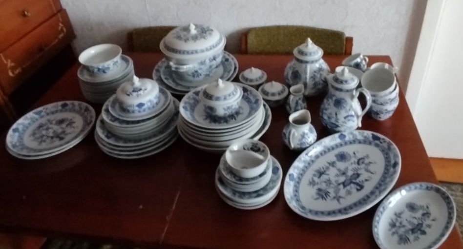 Столовий сервіз "Синій Лук" Czehoslovakia Bohemia