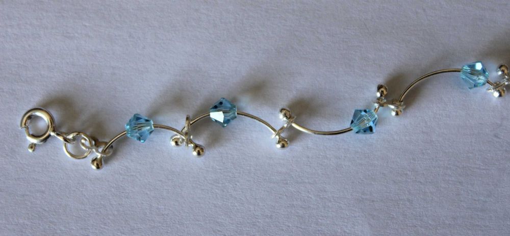 Pulseira de Prata e Pedras Naturais