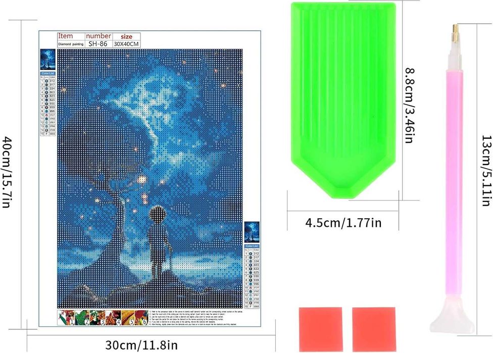 Zestaw 5D do malowania diamentami DIY haft dekoracja ścienna s112