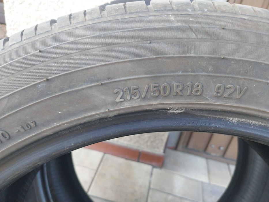 Opony lato 215/50/18 92V 2 szt 7 mm OKAZJA