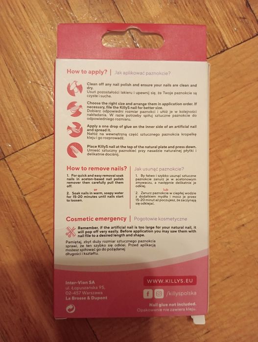 KillyS sztuczne paznokcie artificial nails, nowe, tylko otwarte