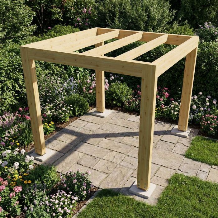 Pergola altana rzymska Eko 300x300cm wolnostojąca masywna