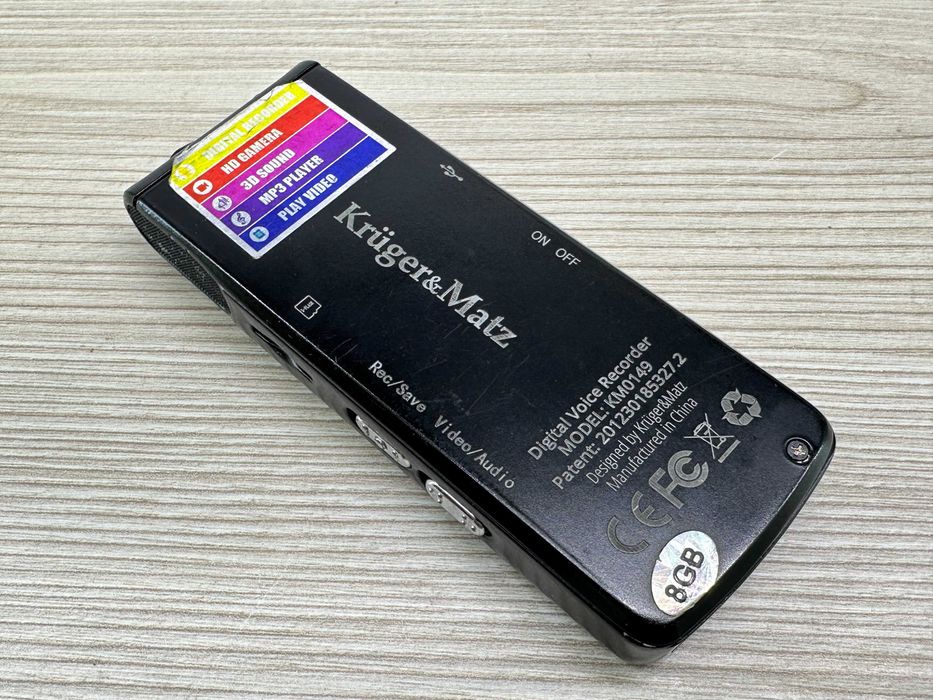 Dyktafon cyfrowy 8GB Kruger&Matz KM0149