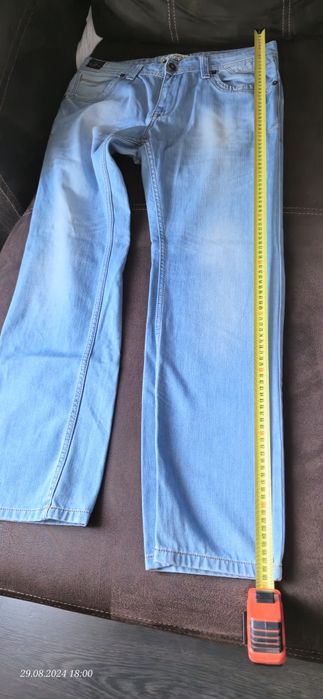 Spodnie jeansowe męskie włoskie 32 S-35 oraz W-35 L-32