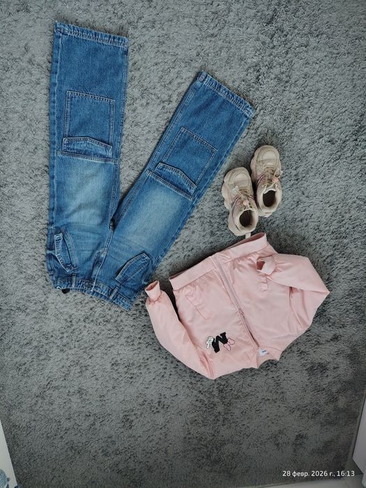 Стильный бомпер куртка джинсы кроссовки zara reserved Sinsay