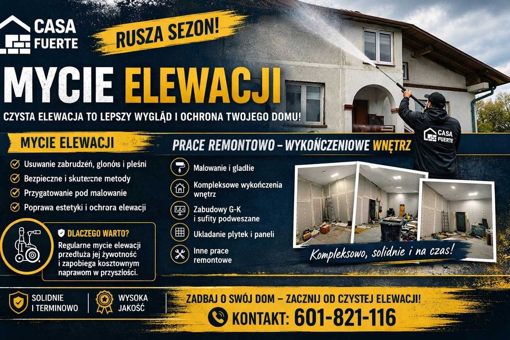 Malowanie elewacji