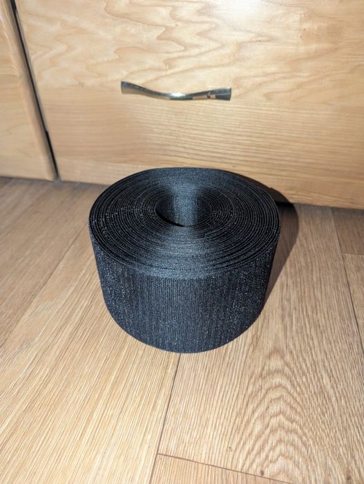 Тканина липучка чорна 10 метрів