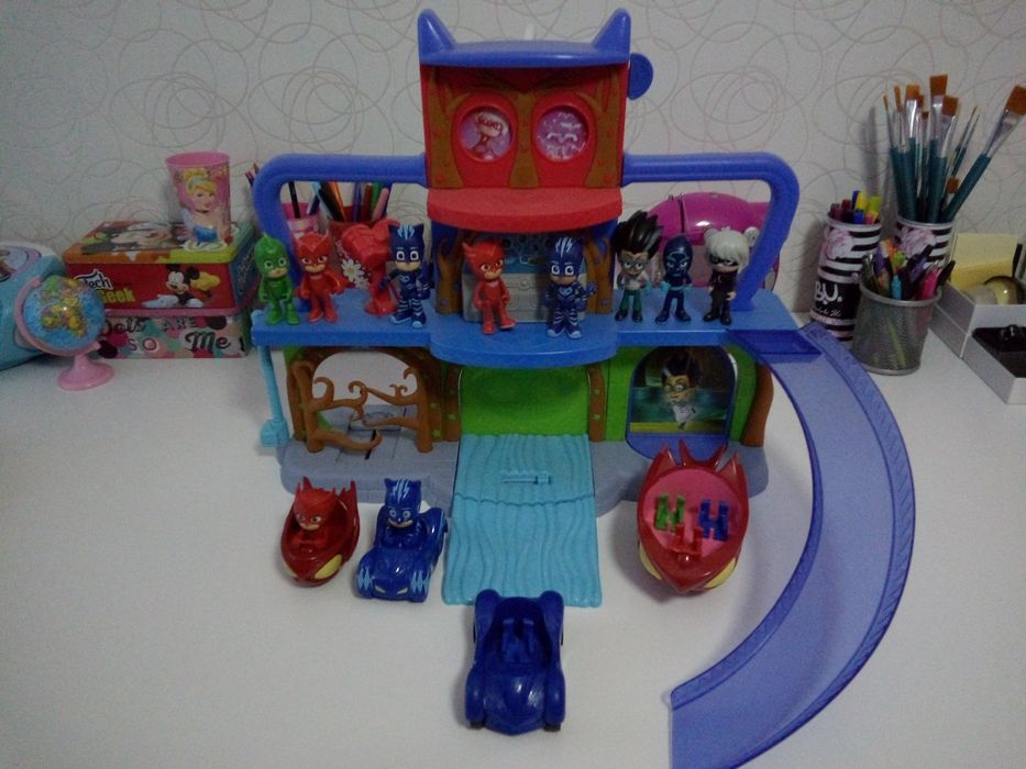 PJ HEADQUARTERS PLAYSET Completo + extras conforme foto