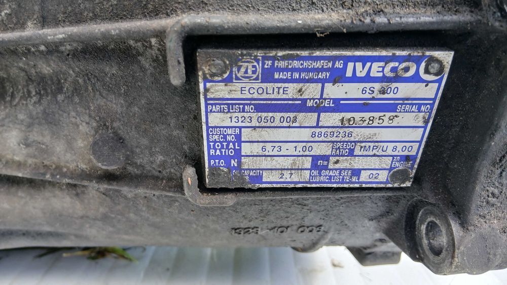 Caixa 6 v. Iveco daily 2.8hpi, bom estado