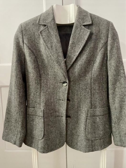 Blazer de inverno em cinzento