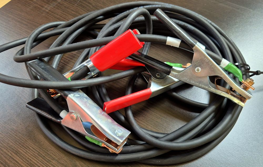 Kable rozruchowe POLSKI PRODUKT 6m 25mm TIR Zaciski MOSTEK 12/24v