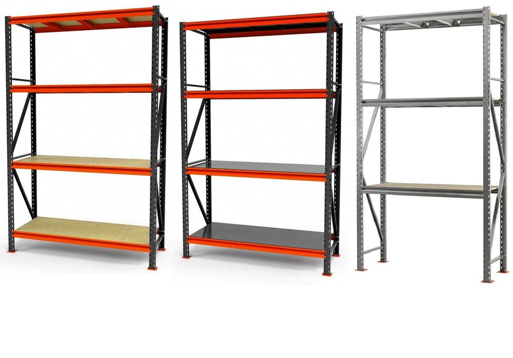Стелажі складські підсилені. Поличні. Шинні стелажі. Столи для тканини
