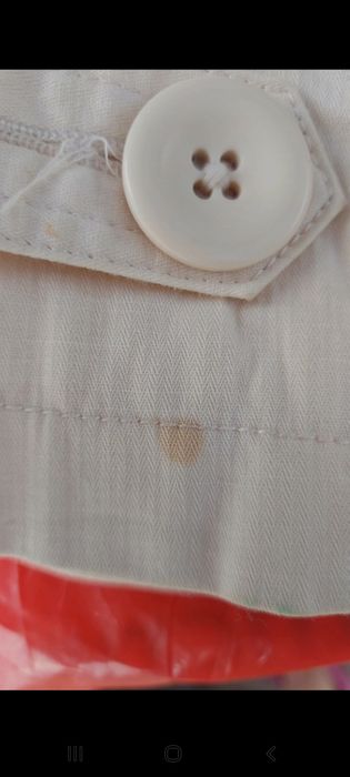 Płaszcz męski biały ecry rozmiar S firma MORGAN