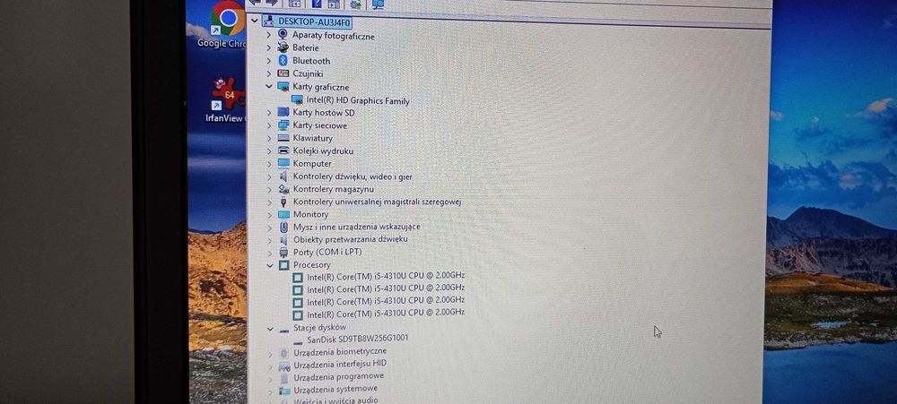 Laptop DELL 4x2.6  8GB RAM SSD 240GB Windows 11 świeża instalacja