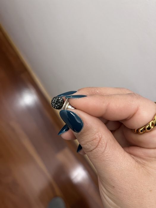 Brincos Cristais Pretos Swarovski