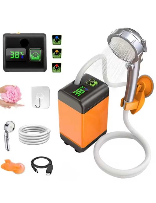 Портативний душ MY-880 з цифровим індикатором для природи і туризму