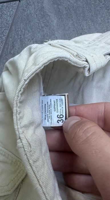 Spodenki męskie JEEP ACTIVE szorty cargo kremowe r. 36 (XL)