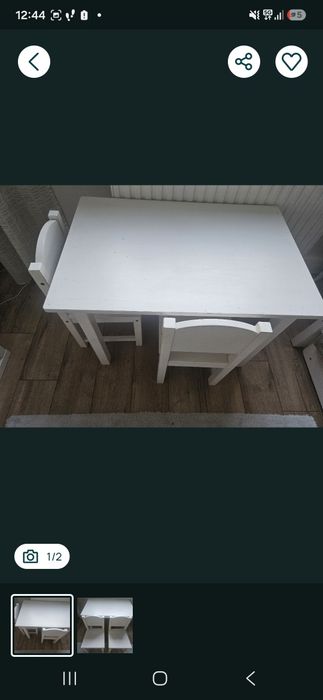 Dziecięce krzesło ikea, stolik + krzesla cena całość