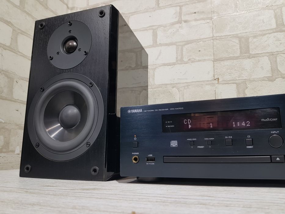 Музичний центр YAMAHA CRX-N470, 2x25 Вт, Wi-Fi, Bluetooth, б/