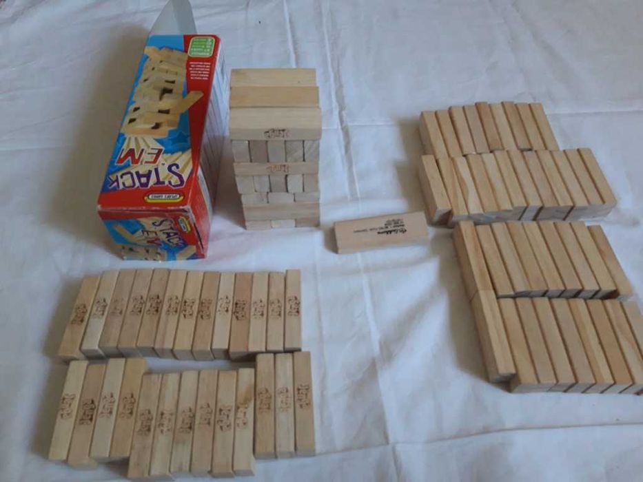 Drewniane klocki  - 2 zestawy, Jenga
