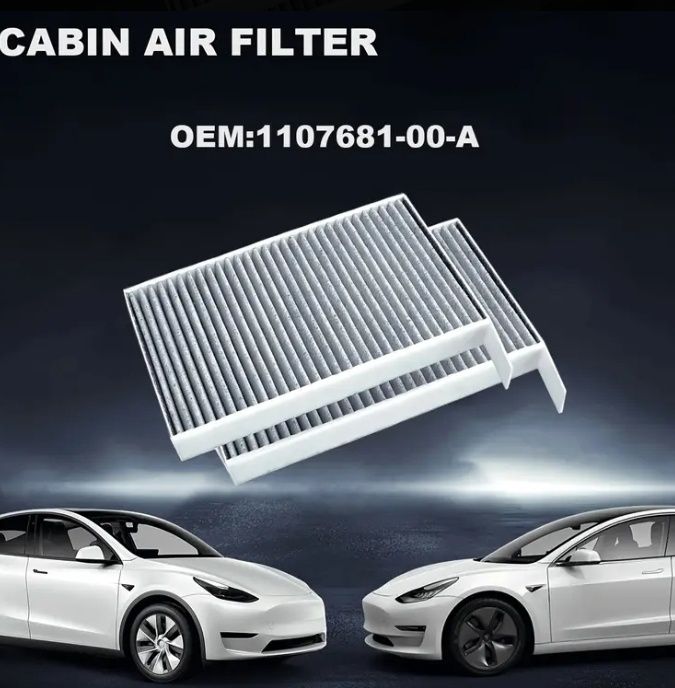 Комплект HEPA фільтрів салонні-підкапотні,воздушний,повітряний  Tesla M3/Y