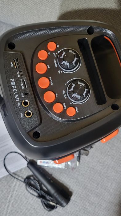 Nowy duży Głośnik przenośny LED Bluetooth 25W Mikrofon Karaoke