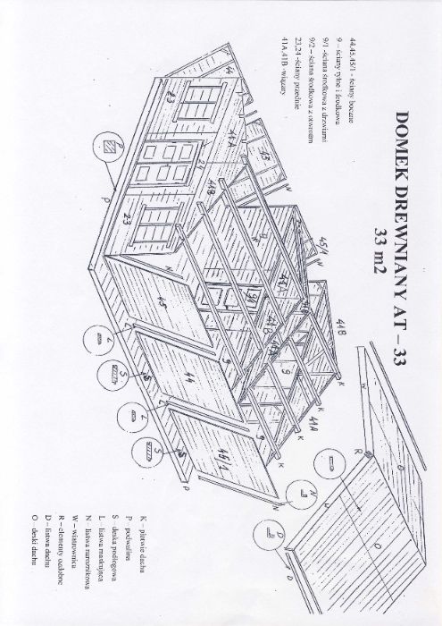 domek drewniany letniskowy drewniane dom domki domy z drewna WARBIT