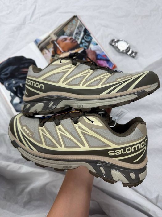 Salomon XT-6 Brown beige Gore-Tex