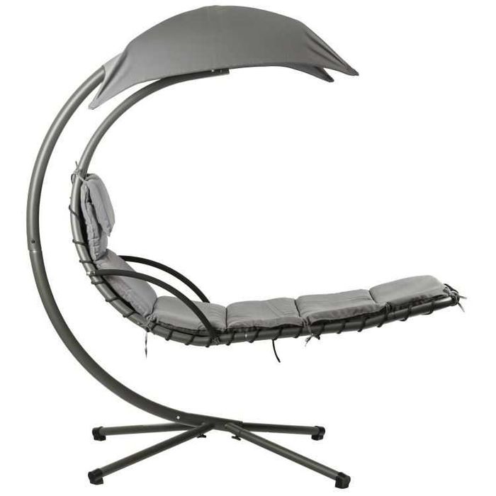 HUŚTAWKA Ogrodowa LEŻAK / Fotel wiszący - SZARY