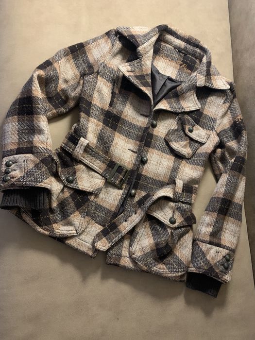 Піджак, жакет бомбер Freeman в клітинку