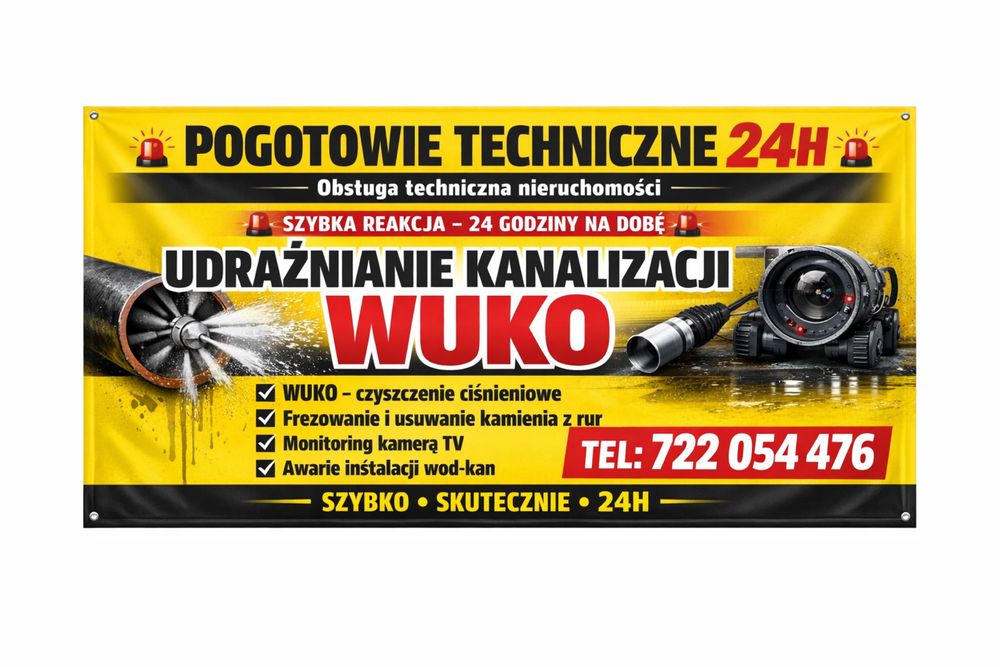 Wuko Udrożnienie Kanalizacji 24H/7 Rawicz