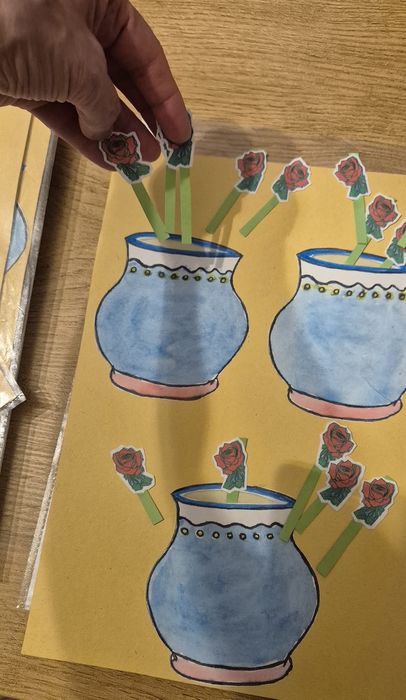 Karty pracy pomoce dydaktyczne wyciągane róże