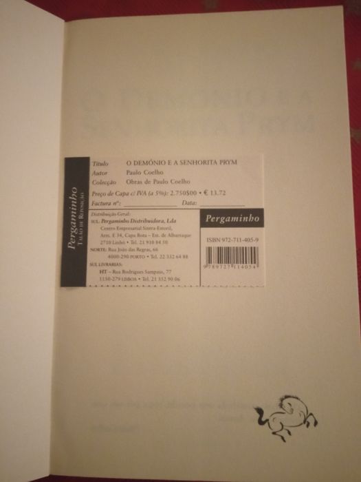 Livro do Escritor Paulo Coelho Novo