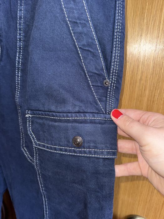 Джинсовий жіночий комбінезон ZARA