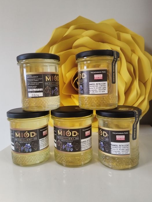 Miód Faceliowy z Własnej pasieki 520g