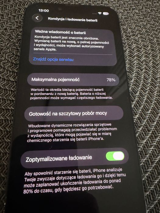 iPhone 14 128GB dobry stan 78% baterii