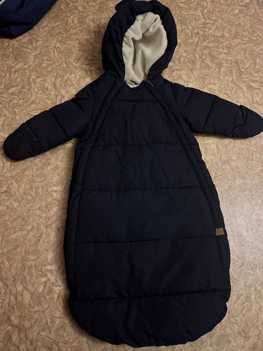 Дитячий h&m зимній комбінезон-конверт