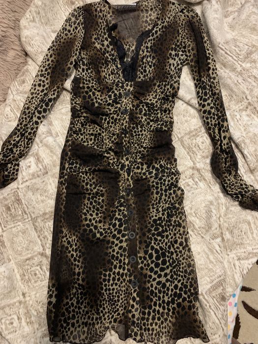 Леопардовое платье