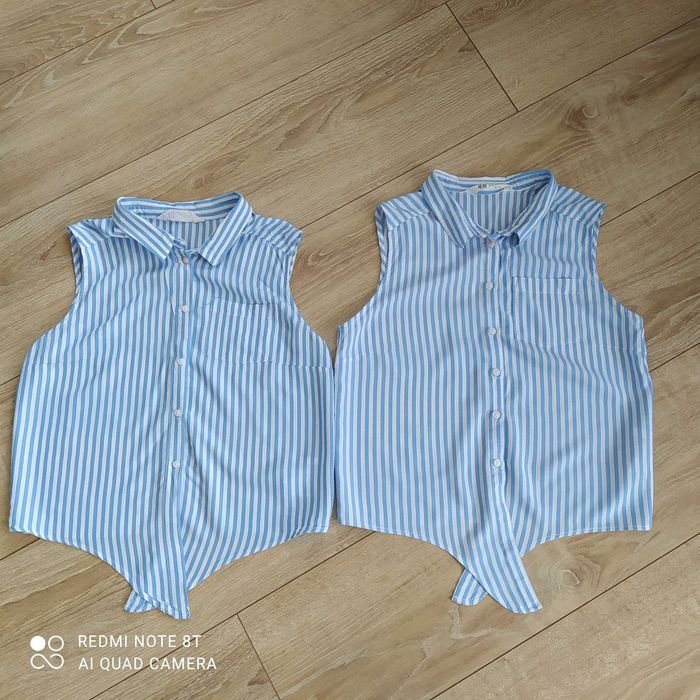 Koszule H&M dla bliźniaczek 158/164