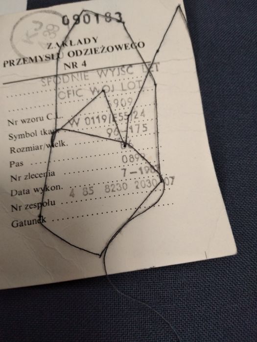 Spodnie wyjściowe letnie wojsk lotniczych