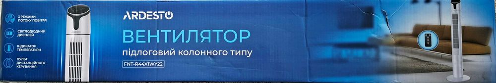 Вентилятор підлоговий колонного типу ARDESTO FNT-R44X1WY22 з пультом
