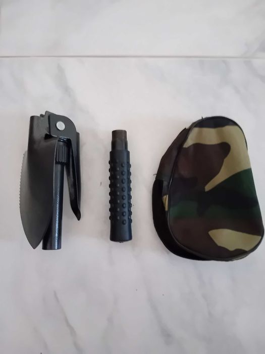Pá Dobrável e Picareta "Kit Sobrevivência"