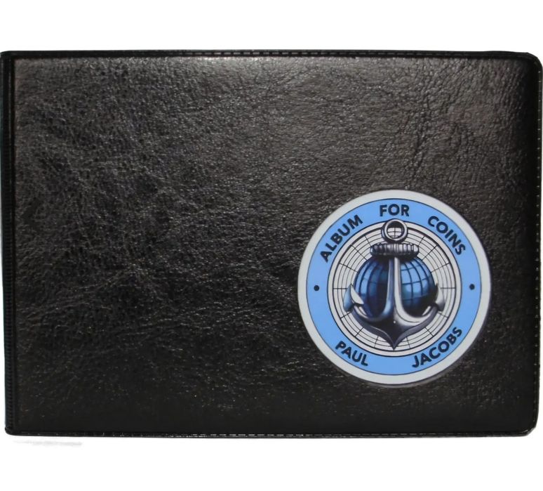 Альбом для монет екошкіра міні Paul Jacobs 1ВП Collection Якір мікс